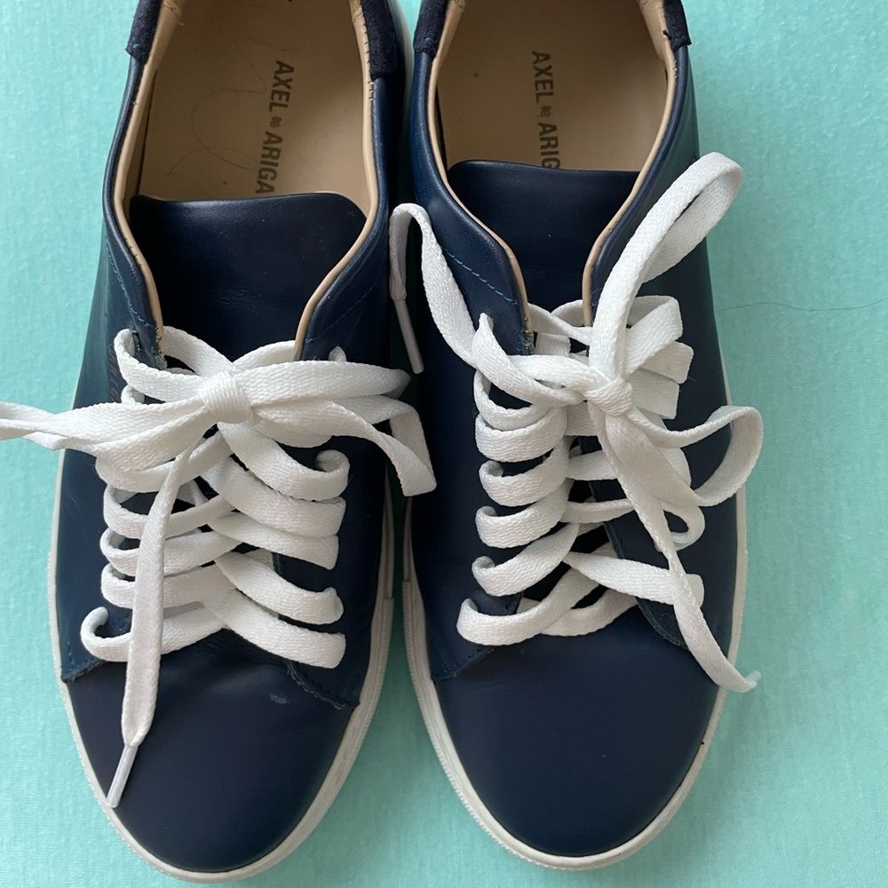 Axel Arigato Blue Sneakers with White Accents
